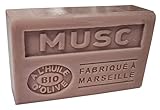 Provence Seife Musc (Moschus) Duftseife mit Olivenöl 125g