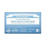 Dr. Bronner's Milde Aloe Babyseife aus Bio-Zutaten, 140 g