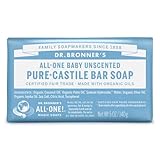 Dr. Bronner's Milde Aloe Babyseife aus Bio-Zutaten, 140 g