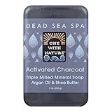 ONE WITH NATURE - Activated Charcoal Dead Sea Spa Bar Soap - 7...