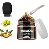 Moroccan Black Soap,Morocco Body Exfoliator Scrub for...