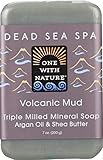 ONE WITH NATURE - Volcanic Mud Dead Sea Spa Bar Soap - 7 oz. (198...