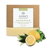 ASAVO Premium Naturseife Zitronenfit BIO, handgemachte Seife mit...
