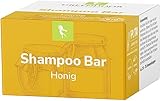 GREENDOOR Shampoo Bar Honig 75g, festes mildes Haarshampoo ohne...