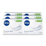 NIVEA Creme Soft Pflegeseife (6 x 100g), pflegende und...