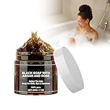 Marokko Schwarze Seife Mit Argan Und Rose, 200 G Morocco Black...