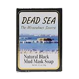 J Malki Dead Sea Natural Black Mud Mask Soap 90g