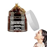 Marokko Schwarze Seife mit Argan und Rose, Morocco Black Soap,...