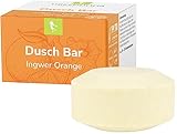 GREENDOOR Dusch Bar Ingwer Orange 75g festes Duschgel, hautmilde...