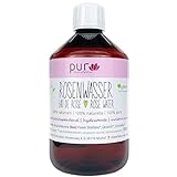 pur Manufaktur Bio Rosenwasser 100% naturreines Rosen-Hydrolat...