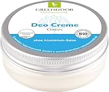 GREENDOOR Deo Creme Ohne Aluminium/Alkohol vegan 50ml – 6...