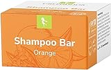 GREENDOOR Shampoo Bar Orange vegan 75g, festes Haarshampoo...