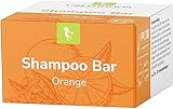 GREENDOOR Shampoo Bar Orange vegan 75g, festes Haarshampoo...