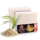 Panu Seifen Jasminreis - Vegane Duschseife für alle Hauttypen -...