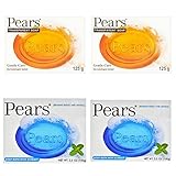 2 Bars Pears Transparent Soap 125g and 2 bars Pears Oil Clear...