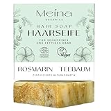 Meina Bio Haarseife für fettiges Haar gegen Schuppen mit...