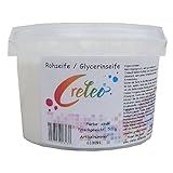 Creleo Glycerinseife - Rohseife opak 1kg (2x500g) im Eimer für...