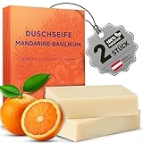 larum sports feste Duschseife Frauen Mandarine-Basilikum, festes...