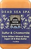 ONE WITH NATURE - BAR SOAP,DEAD SEA SULFUR - 7 oz (200 g)