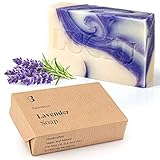 lubiu Lavendelseife Stück 100g - Bio Seife Lavendel Handgemachte...