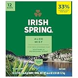 Irish Spring Bath Bar Soap, Aloe, 12 Stück Irish Spring