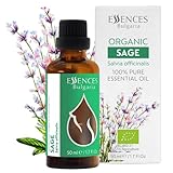 Essences Bulgaria Bio-Salbei Ätherisches Öl 50ml | Salvia...