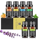 Ätherische Öle Set, Aiemok 6 x 10ml Aromatherapie Duftöl Set,...