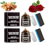 Marokko Black Soap,Marokko Körperpeeling mit Schwämme, Mit...