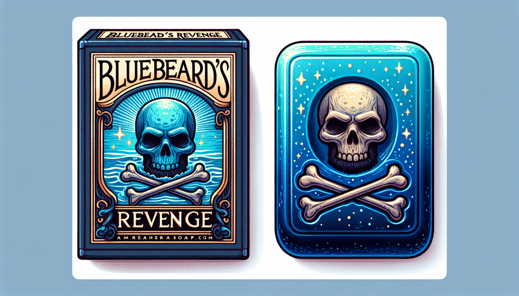 Verpackungsdesign und Kundenansprache - Bluebeards Revenge Seife